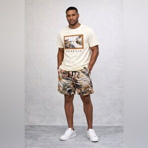 Genesis board shorts and tshirt